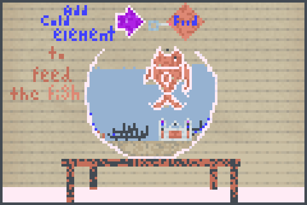 the fish feedin Pixel Art