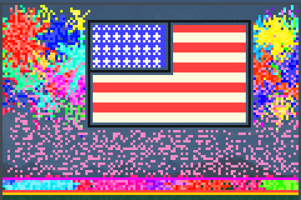 july thee 4th Pixel Art