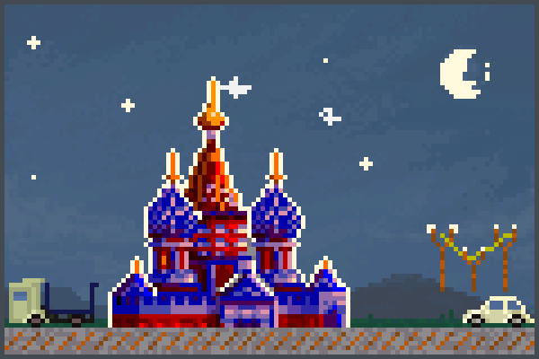 Moscow Russia Pixel Art