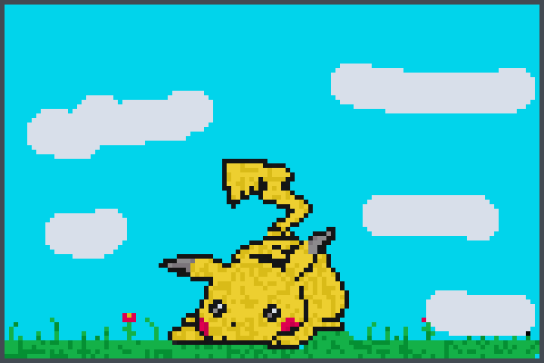 Pikachu i loveu Pixel Art