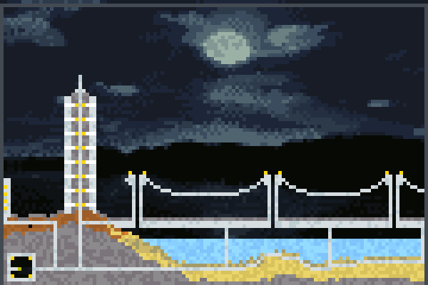 electroic city  Pixel Art