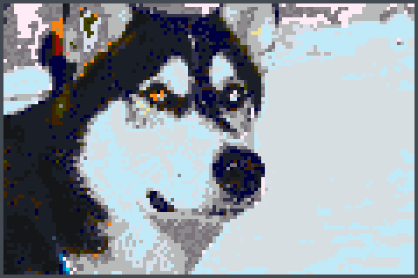 Husky Pixel Art