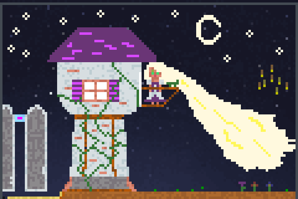 night palace  Pixel Art