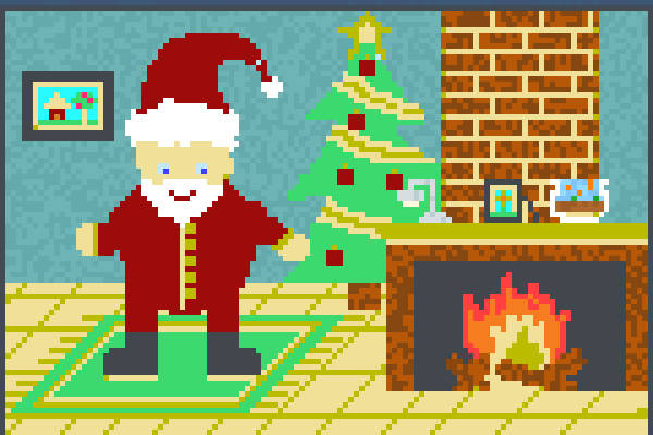  santa 45328 Pixel Art