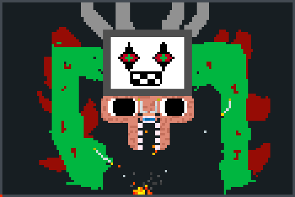 undertle flowey Pixel Art