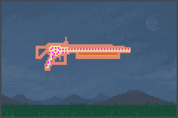 M16A1 Gun Pixel Art