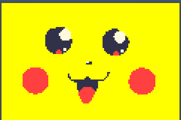 It is a P1kachu Pixel Art