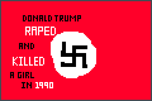 Trump 1990 Pixel Art