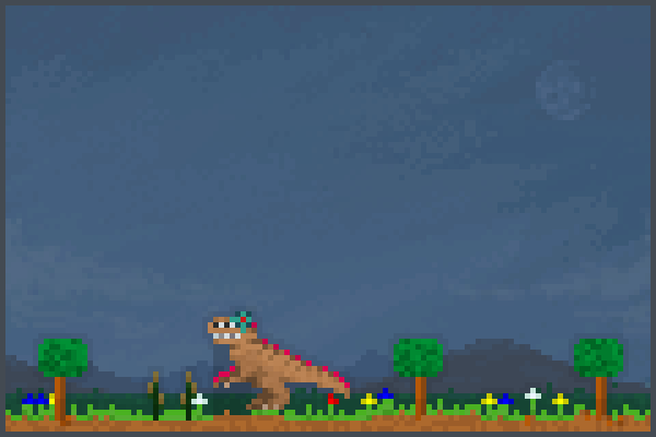 dinosaur word 2 Pixel Art