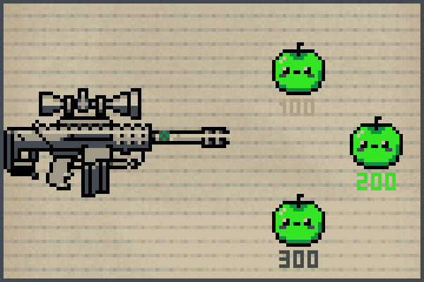 Apple Shooter Pixel Art