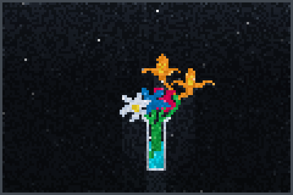 bouquet de fleu Pixel Art