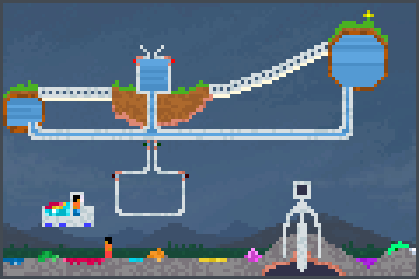 Sky collony Pixel Art