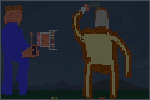 taser vs knife. Pixel Art