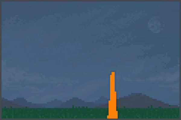 tower of orange Pixel Art