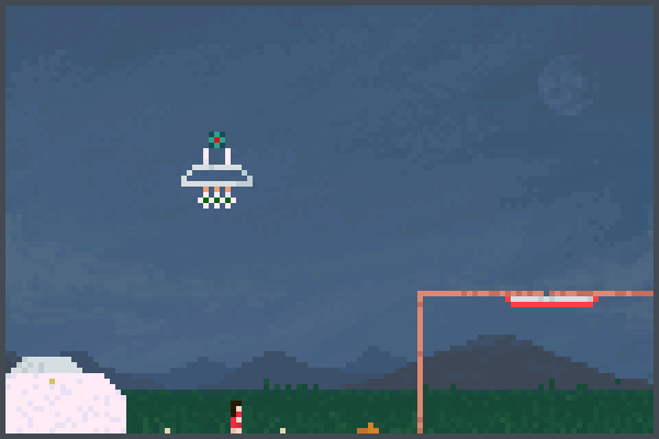 my first ufo Pixel Art