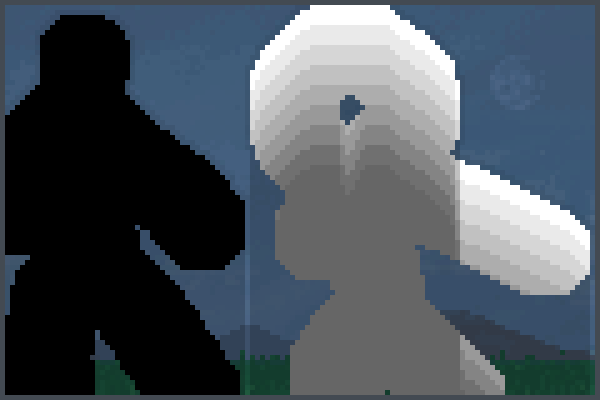 b v w Pixel Art