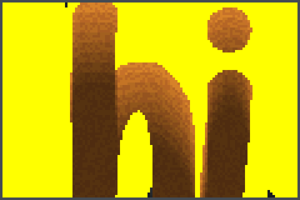 A big hi Pixel Art