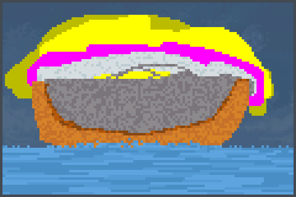 bateau coulant Pixel Art