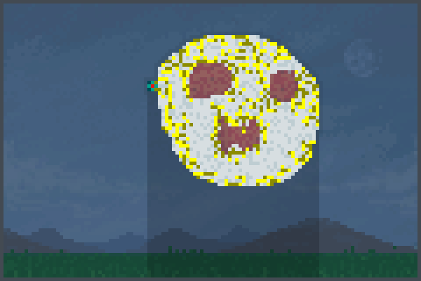 the creepy face Pixel Art