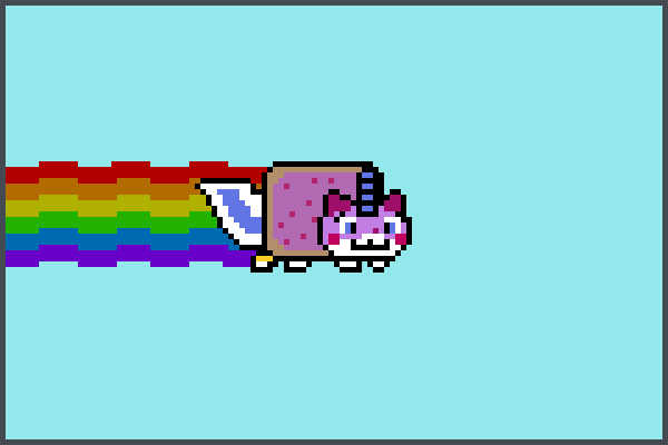 unikitty nyan Pixel Art