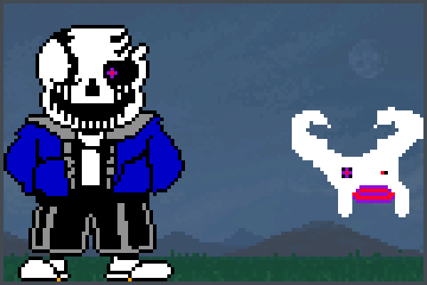 tranical sans Pixel Art