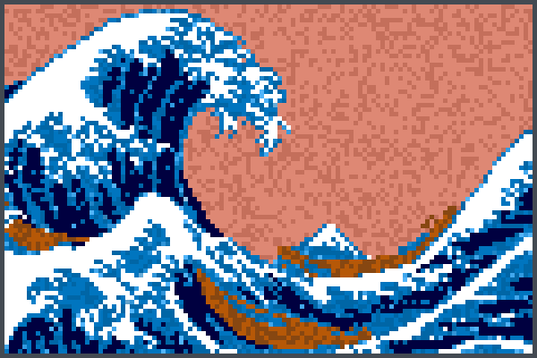 Waves of Wonder Pixel Art