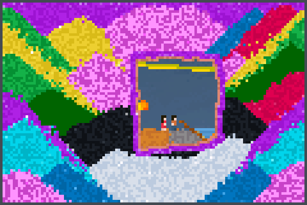 presos na arte. Pixel Art