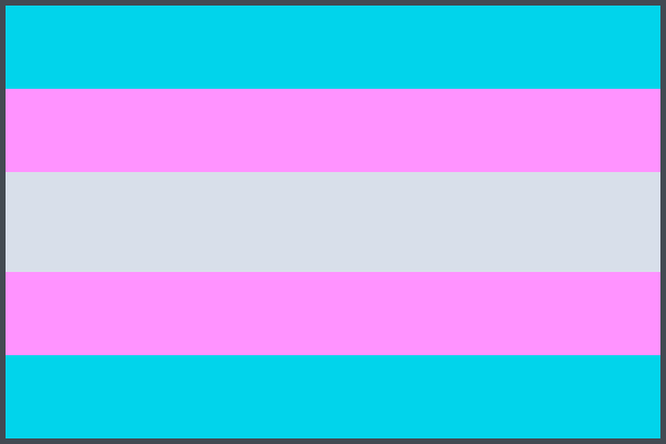 Trans Flag 0.0 Pixel Art