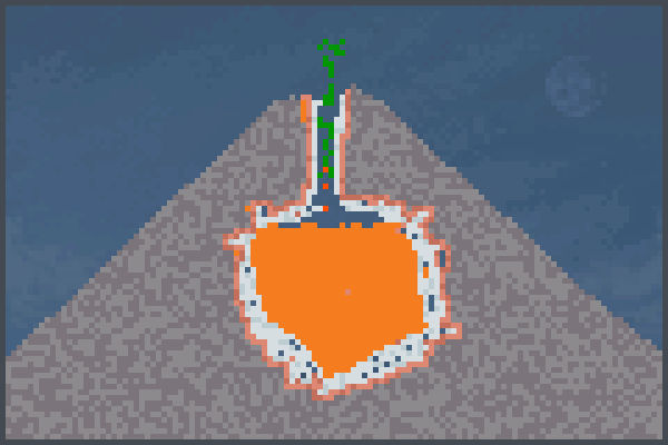 volcanoblowup Pixel Art