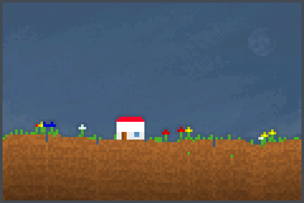  Sandbox House Pixel Art