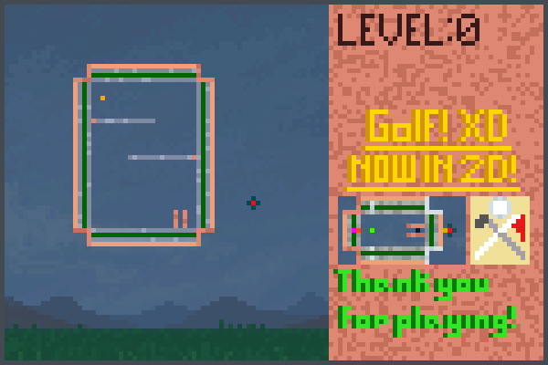 Golf!XD lvl 0 Pixel Art