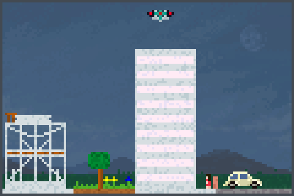 City drone Pixel Art