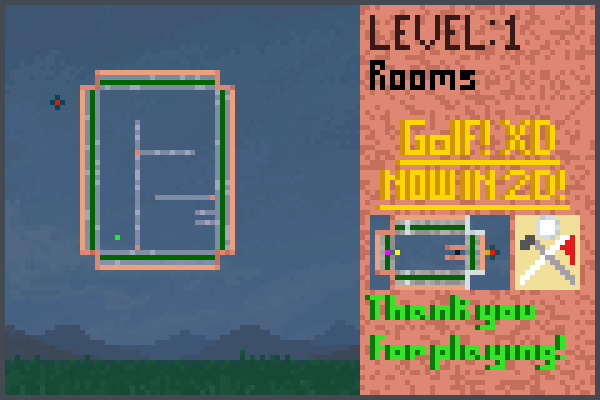 Golf!XD Lvl1 Pixel Art