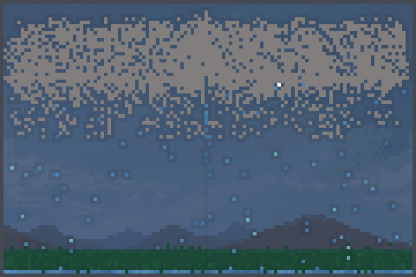 la lluvia =v Pixel Art