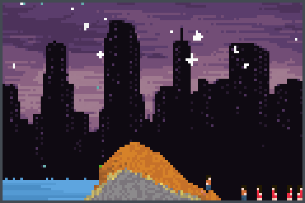 city 000666 Pixel Art