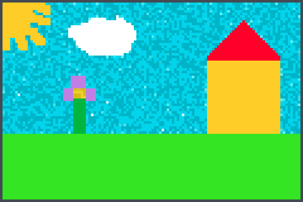 paisaje    5973 Pixel Art