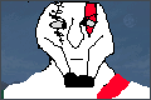 god of war1 Pixel Art