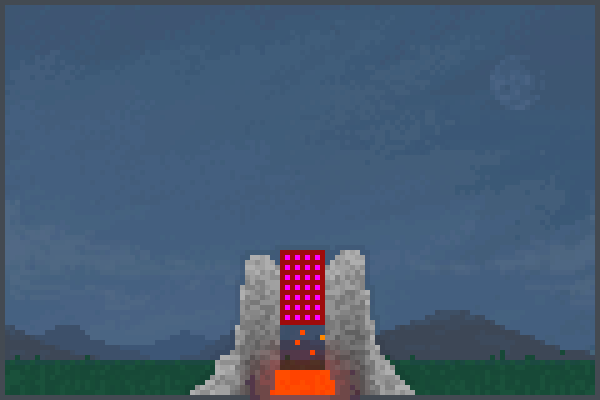 volcano go brrr Pixel Art