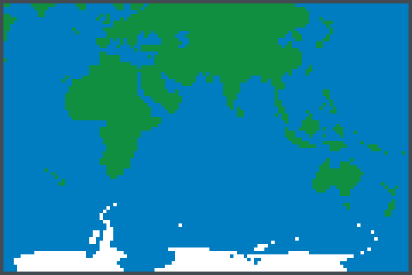 The Asia Map Pixel Art