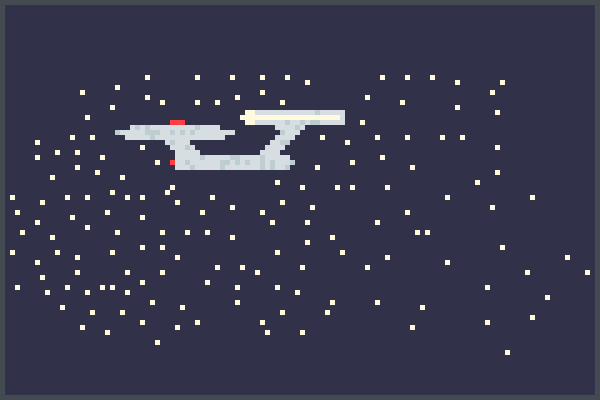 StarTrek ship., Pixel Art