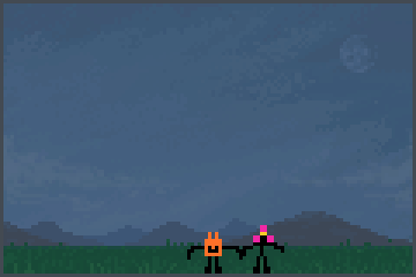 Firey and Flowe Pixel Art