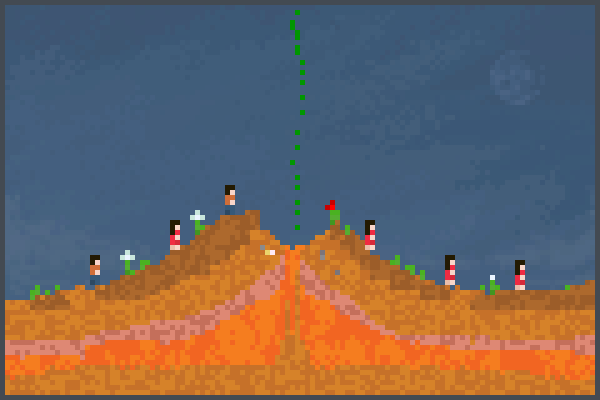 !!Volcano!!. Pixel Art