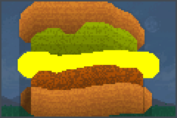 edible burger Pixel Art