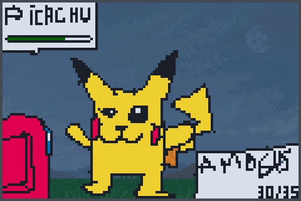 epic picachu Pixel Art