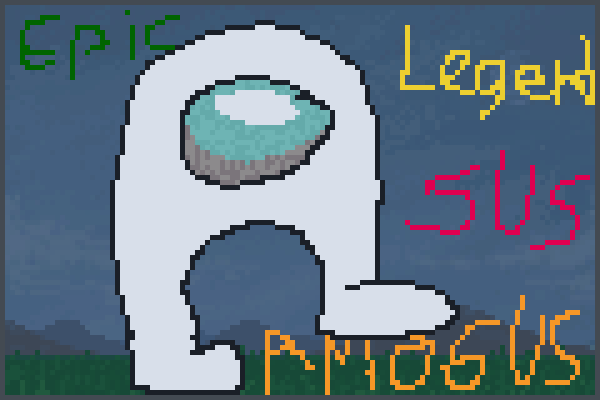 the amogus Pixel Art