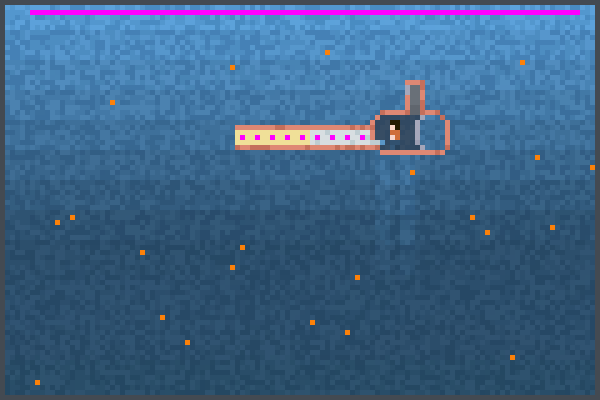 Long Sub Cannon Pixel Art