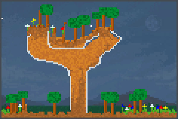 tree of growth. Pixel Art