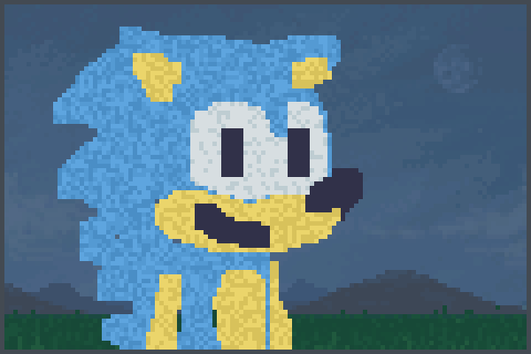 sonic melts Pixel Art