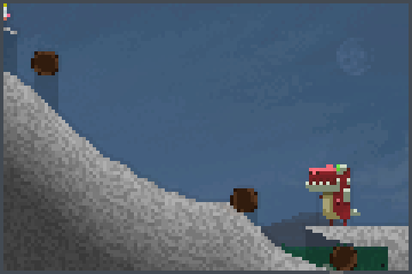 climb that hill Pixel Art