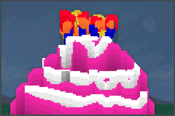 brithday cake Pixel Art